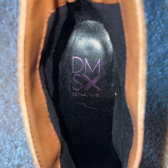 Donald J. Pliner Vachetta Ivy-35 Bootie Ankle Boots Tan Leather Block Heel Sz 9 - Picture 11 of 12